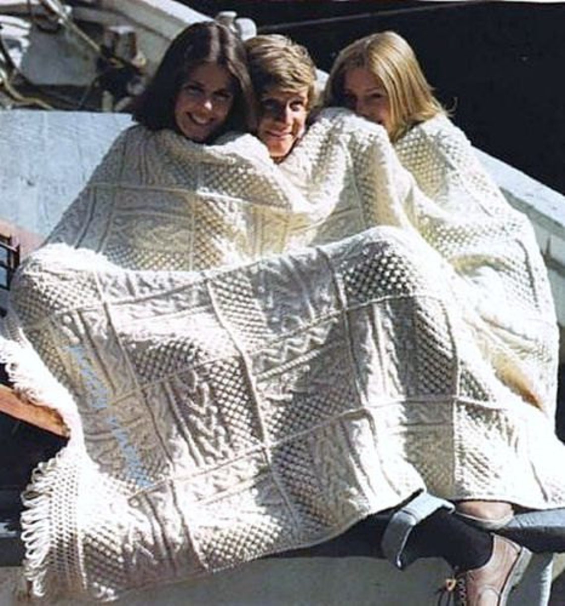 PDF Vintage Aran Knitting Pattern Vintage Retro Aran Etsy