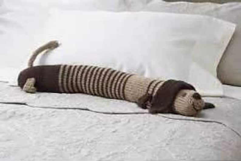 PDF Vintage Draught Excluder Knitting Pattern Vintage Etsy UK