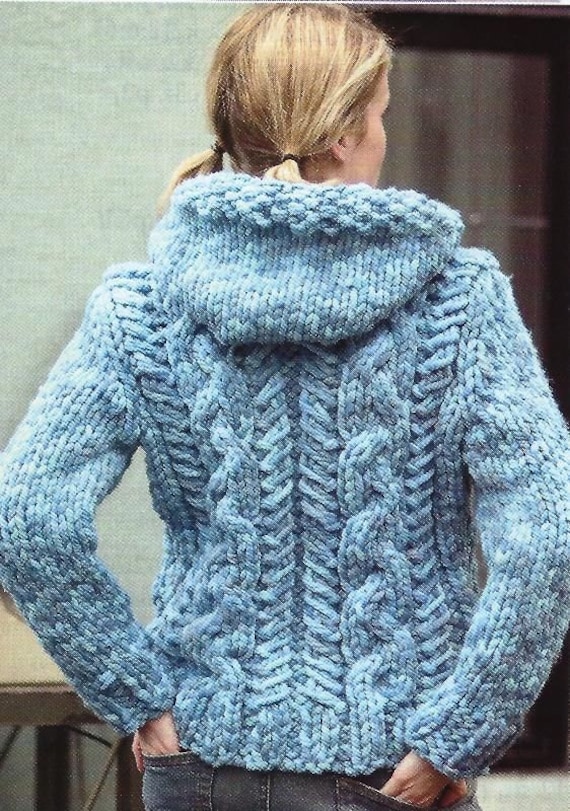 Super chunky cardigan knitting pattern sale