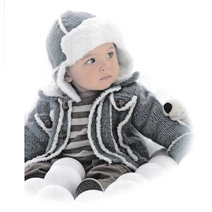 PDF Vintage Boys Coat & Hat Knitting Patterns – Vintage, Retro, Boys Coat and Hat - PDF instant download