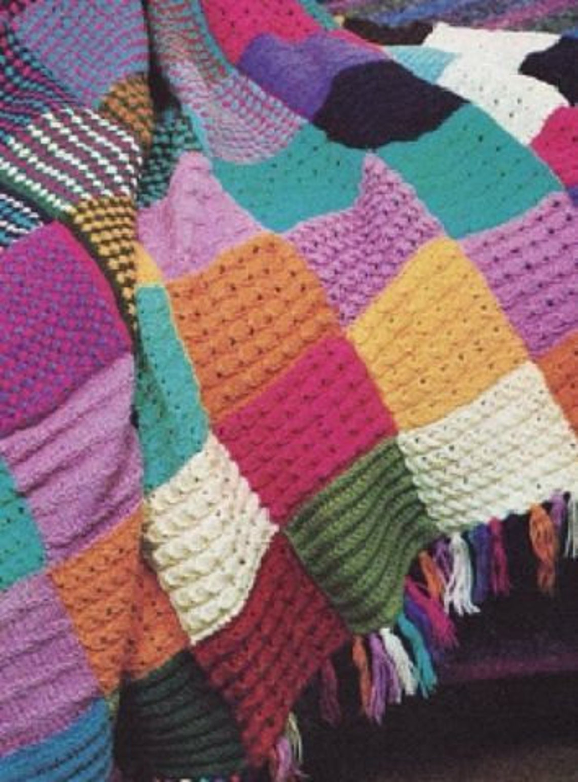 PDF Vintage Bedspread Knitting Pattern Vintage Retro Etsy UK