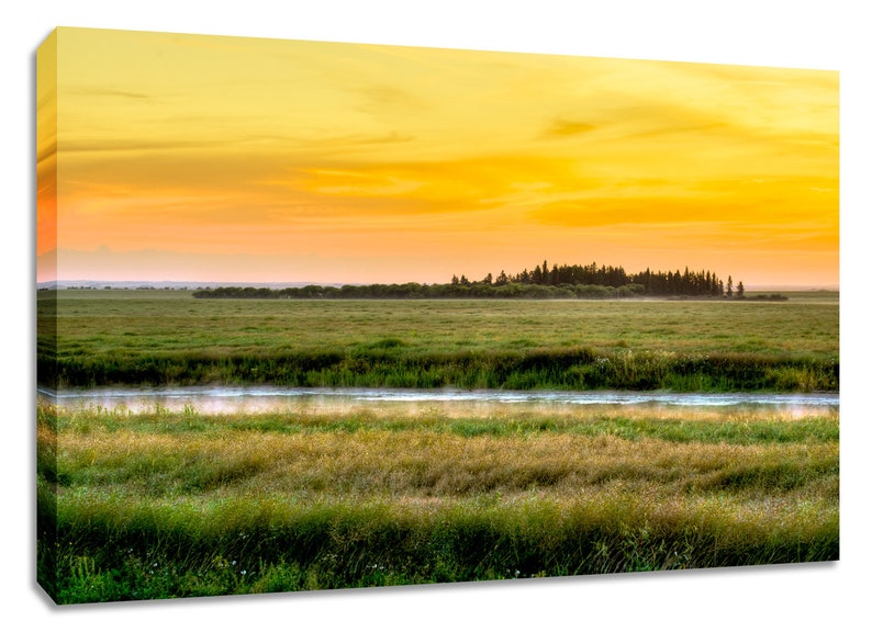 Prairie Sunrise Framed Wall Art. Plains Canvas Large Bedroom. Etsy Canada