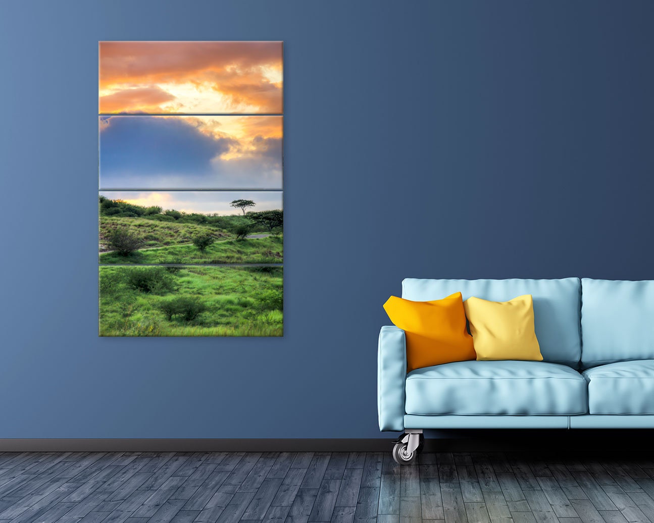 Narrow wall art canvas art prints tall wall decor framed Etsy