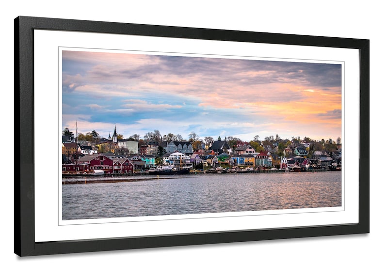Lunenburg print Nova Scotia wall art. Maritimes South Shore photography. Choose print, matted or framed, or on canvas. image 4