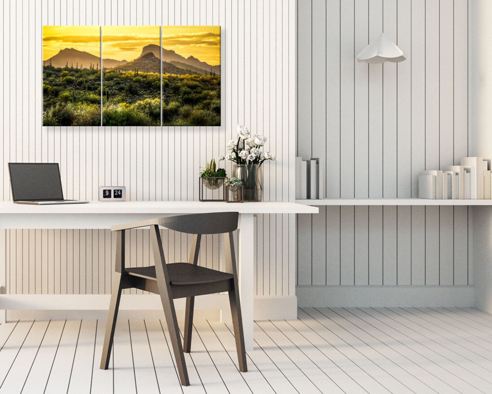 Lienzo de arte de la pared naturaleza decoración amarilla. La | Etsy