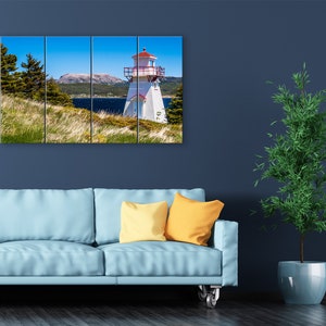 Newfoundland photo. Woody Point Lighthouse and Gros Morne Mountain. Rocky Harbour wall art. Available in print, matted, framed or on canvas. image 7