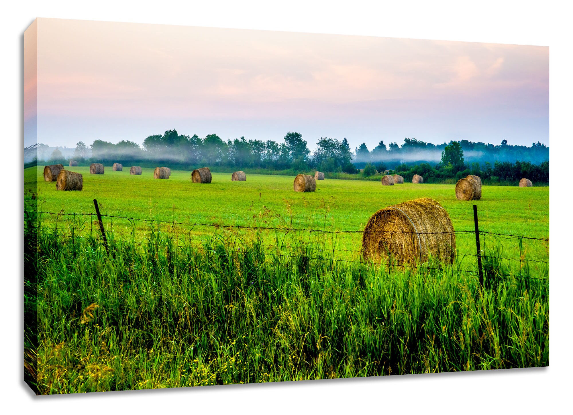 Farmland picture framed photography. Rural canvas wall art. Etsy