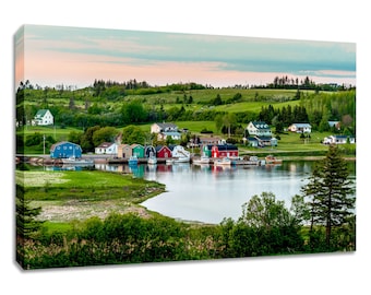 PEI print French River large. Prince Edward Island wall art big. Maritimes landscape photo wide. Choose print, matted or framed or canvas.