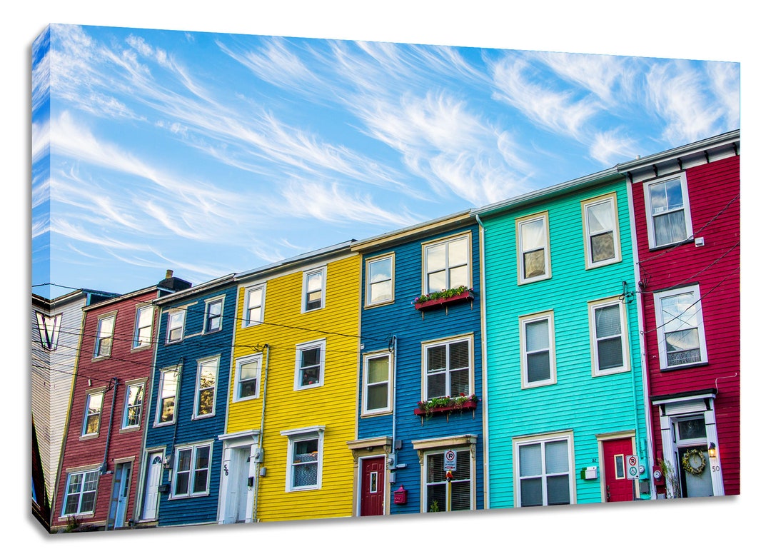 Jelly Bean House Canvas Wall Art. St Johns Framed Print of Etsy