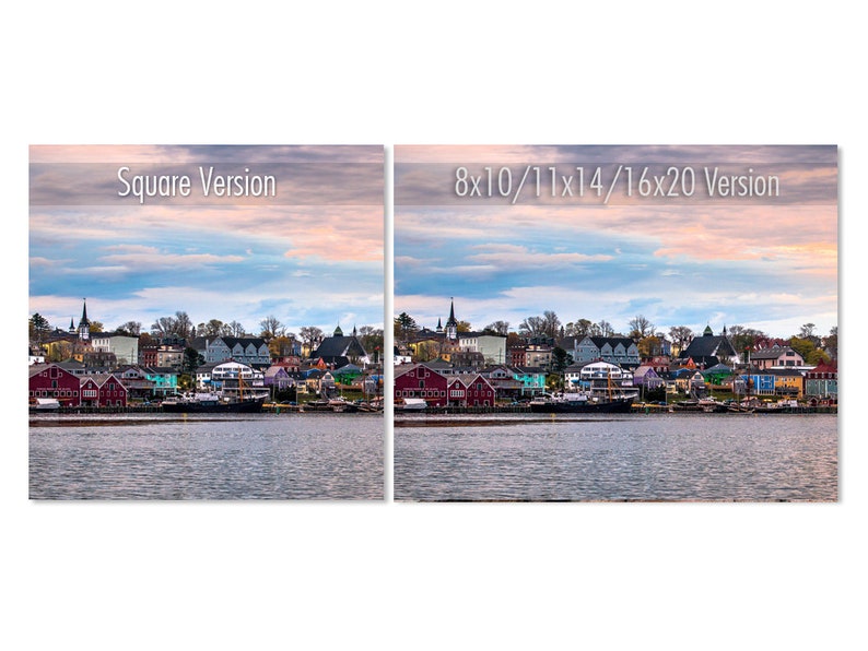 Lunenburg print Nova Scotia wall art. Maritimes South Shore photography. Choose print, matted or framed, or on canvas. image 10