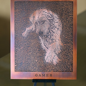 Personalized 9 x 12&quot; or 18 x 24&quot; Etched Copper Plate from your Photo
