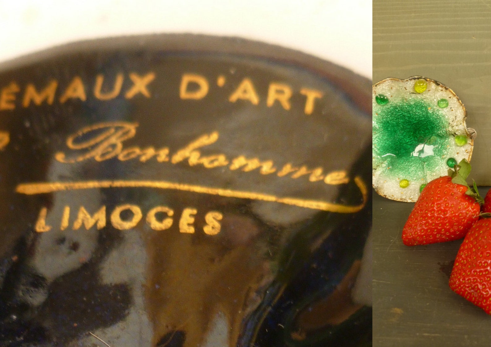 Limoges R. Bonhomme. Emaux D'art. Limoges Small Dish. Etsy