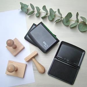 Ink Pad / 5 Color Options / Dye Ink Pad / Craft Ink / Stamp Pad /  5x9cm / black, blue, red, purple, green ink pad