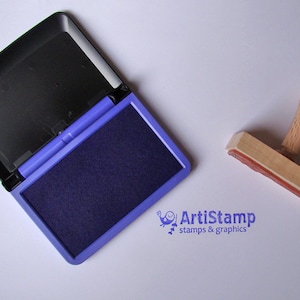 Purple INK PAD / Dye Ink Pad / Craft Ink / Stamp Pad /  Rubber Stamp / 5x9cm