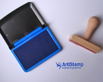 Blue INK PAD / Dye Ink Pad / Craft Ink / Stamp Pad / Rubber Stamp / 5x9cm