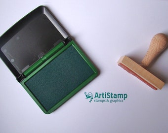 Green INK PAD / Dye Ink Pad / Craft Ink / Stamp Pad / Rubber Stamp / 5x9cm