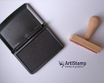 Zwart INK PAD / Dye Ink Pad / Craft Ink / Stamp Pad / Rubber Stamp / 5x9cm