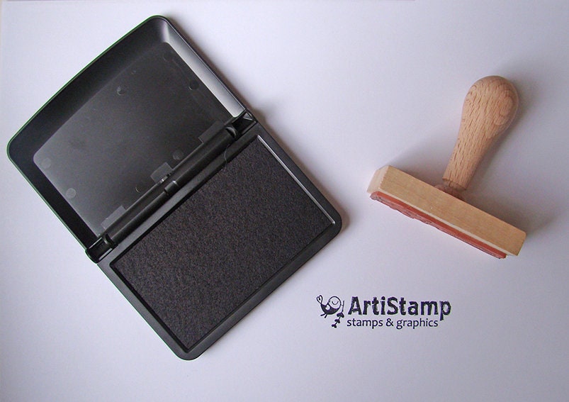 Black INK PAD / Dye Ink Pad / Craft Ink / Stamp Pad / Rubber Etsy