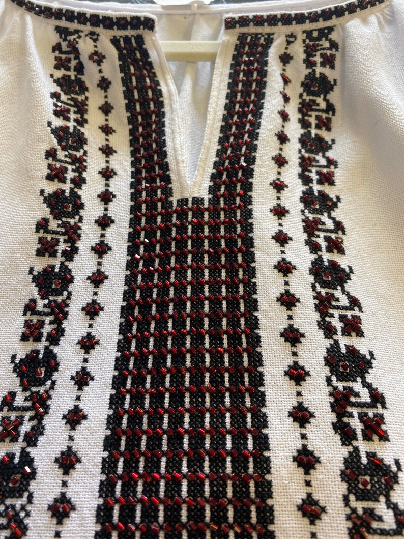 Embroidered Blouse/beaded Vyshyvanka/ukrainian Etsy