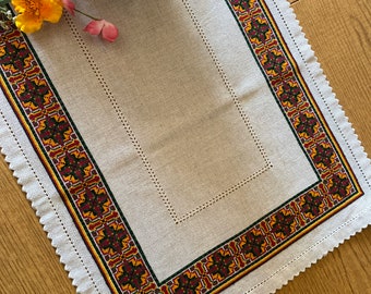 Embroidered Table Runner/Ukrainian Embroidery/Table Cover/House Warming/Wedding Gift