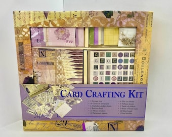 Vintage C.R. Gibson Card Crafting Kit: Scrapbooking, Junk Journal Supplies