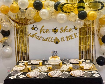 What Will It Bee Baby Shower Backdrop Etsy