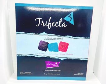 Coredinations Trifecta ColorCore Cardstock 12x12 60 Sheets Scrapbook Paper Black Magic Vintage