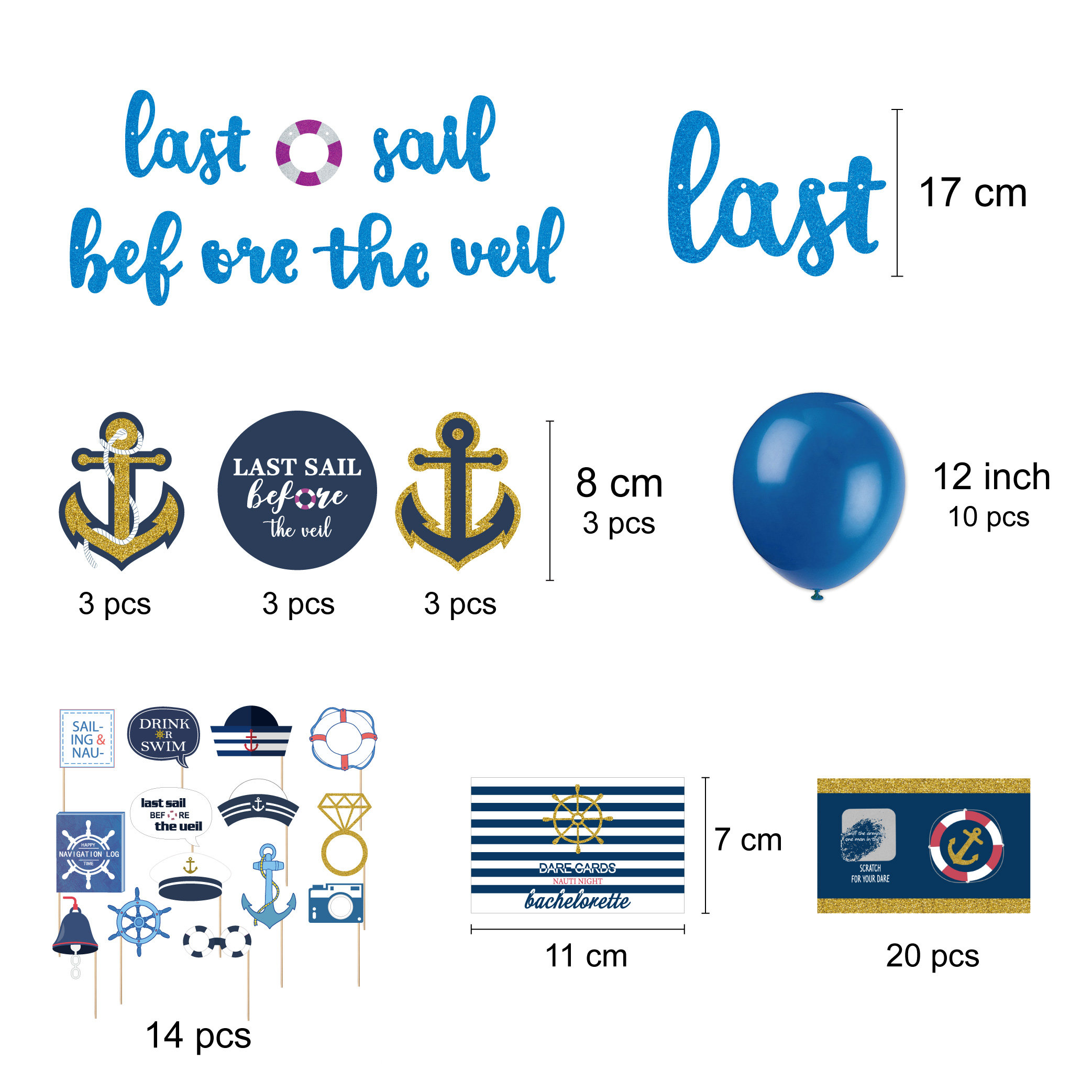 Last Sail Before the Veil Banner &amp; Prop Decoration Kit 57 - Etsy