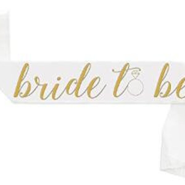 Bride to Be Sash // Bridal Sash // Bachelorette Sash // Simple Bride to Be Sash // Scripted Bride To Be Sash