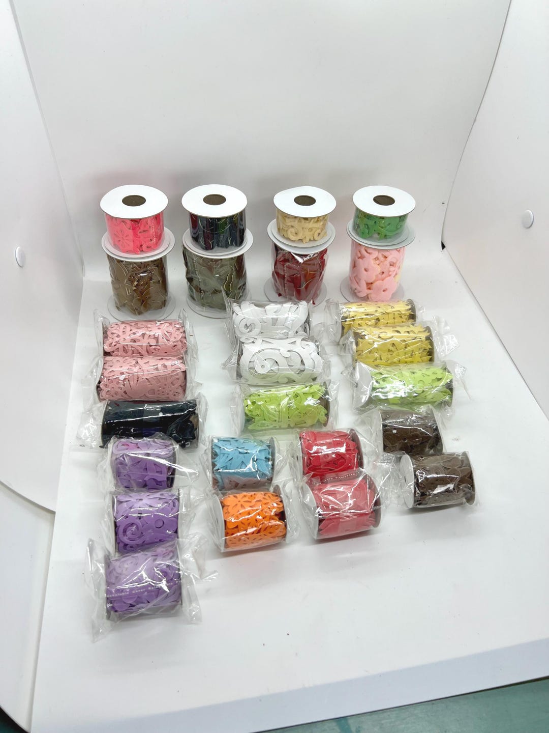 Felt Ribbon Template Assorted Felt Ribbon Rolls – Die Cut Trim for Scrapbooking Crafts - Etsy
