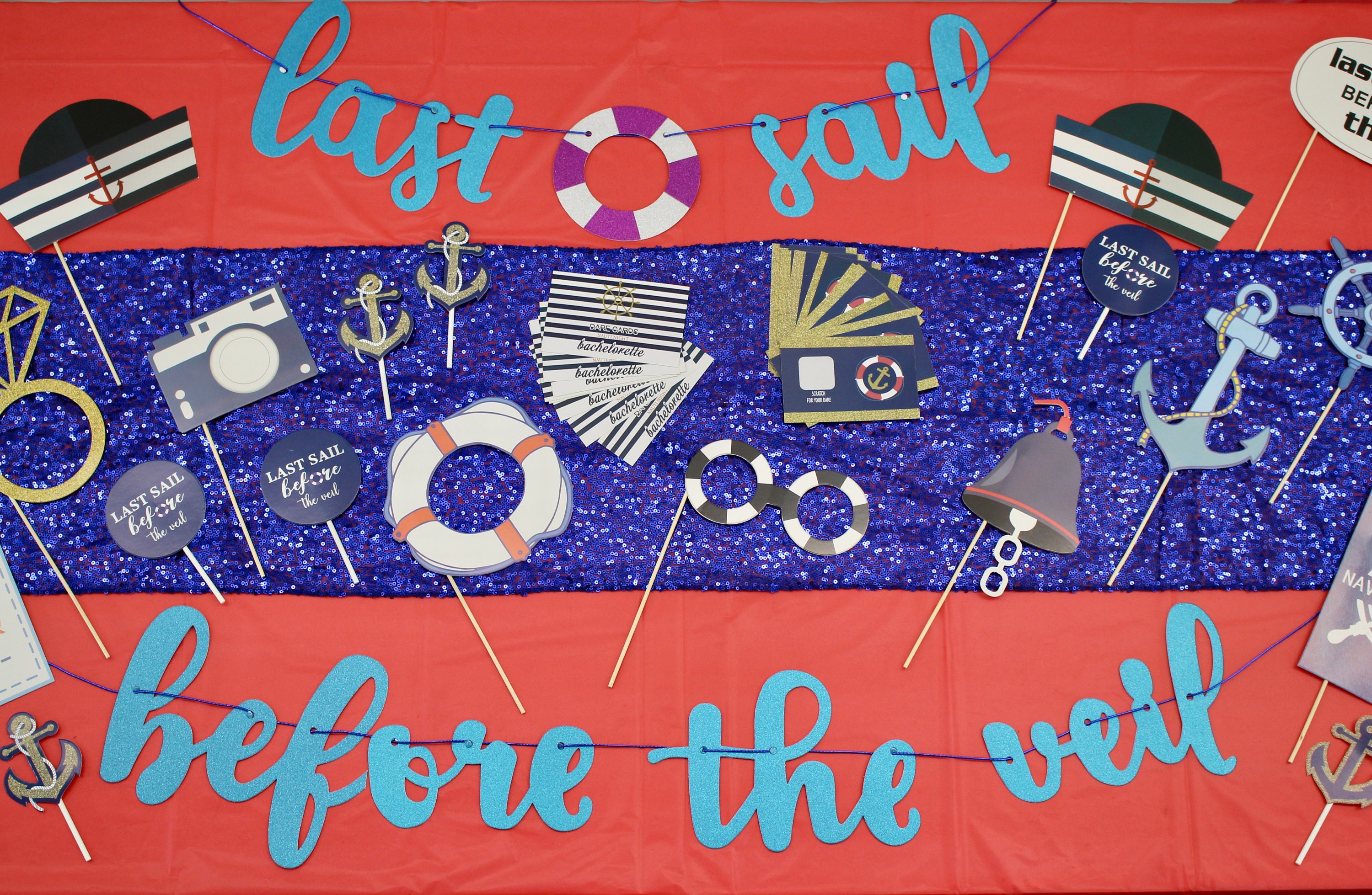 Last Sail Before the Veil Banner &amp; Prop Decoration Kit 57 - Etsy