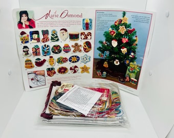 Marie Osmond Punch Needle Holiday Mini Ornament Kit: 25 Festive Designs (Factory Sealed)