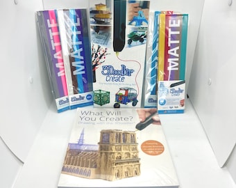 3Doodler Create 3D Printing Pen Set w/ ABS Filament Refills & Project Book
