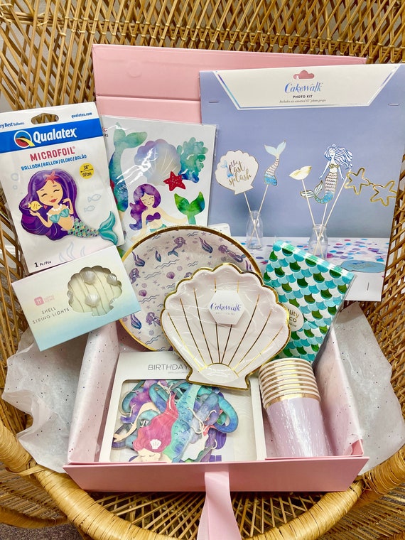 Mermaid Party Box // Mermaid Party in a Box // Under the Sea Party // Narwhal Party // Little Mermaid Party // Mermaid Birthday Party Il_570xn