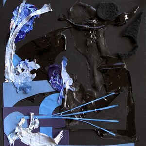 Collage in Black and Blue