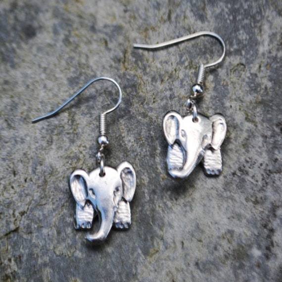 3D Elephant Earrings E101