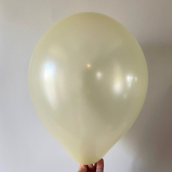 Satin Ivory, Pearl Ivory, Light Ivory  5", 9", 11  Inch Balloons, 11" latex balloons, Round Balloons Balloon, Wedding Balloons