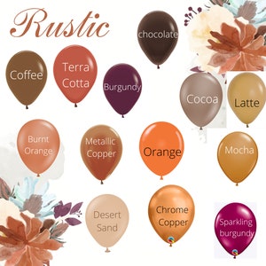 Biologisch afbreekbare rustiek bruin koperen latex ballonnen, 5&quot;, 11&quot; en 17&quot; verbrand oranje, woestijnzand, koper, babyshower, bruiloft, ballonboog