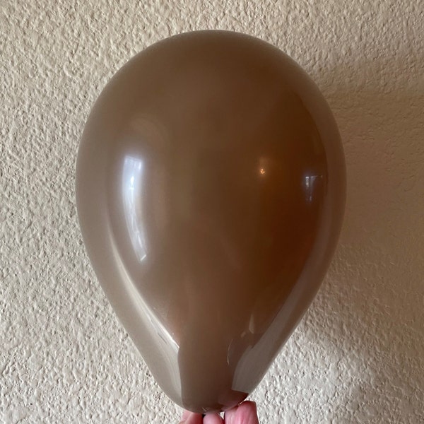 Cocoa Brown, Tuftex USA Caramel, Coffee Brown, 5", 11", 17", 24 Inch Balloons, Boho balloon garland , brown latex balloon, Nature Wedding