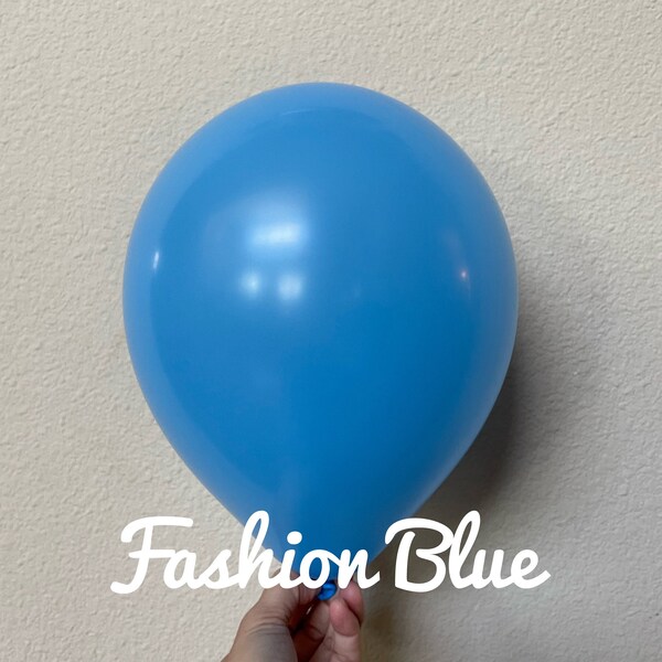 Blue Latex 11", 5" & 9" balloons, Fashion Blue, Sempertex latex balloons, Blue, Baby Blue balloons