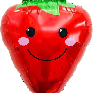 Strawberries, 22" Strawberry balloons, Fruits, One Berry, Twotti Frutti