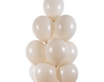 White Sand 5&quot;,9&quot; 11&quot;, 18&quot; and 24 Inch Balloons, Beige Latex, Cream, 24&quot; latex balloons, Round Balloons Balloon, Wedding Balloons