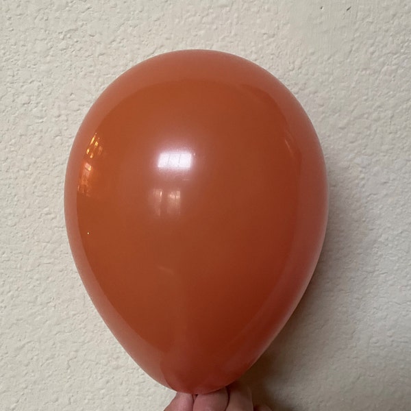 Burnt Orange, Rustic Brown, Pumpkin 5", 11", 17" and 24" TufTex USA Balloons, Burnt Orange Pumpkin, Rustic Orange latex balloon, Wedding