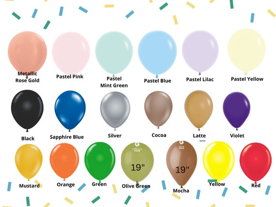 Grandi palloncini biodegradabili da 1719, Oltre 40 colori, Palloncini in  lattice biodegradabili, Palloncini in lattice giganti da 17 / Baby Shower,  Compleanni -  Italia