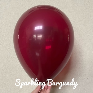 50 counts Burgundy, Cranberry, Pearl Burgundy, Sparkling Burgundy Latex Balloons, 5&quot;, 9&quot;, 11&quot;, Burgundy balloons, Birthday, Wedding, Bridal
