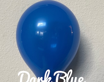Dark Blue 5", 11", Globo de látex de 16", Globos azules de EE.UU., Bridal Shower, Baby Shower, Cumpleaños, Boda, Guirnalda de globo azul, cumpleaños de niño
