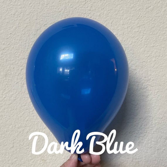 Ballon bleu roi métal latex