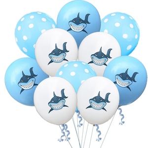 Shark Baby Balloon,Marine Theme,Park Birthday Party Decoration ,Cartoon Balloon For Kids ,Baby Shower Supplies ,Party Supplies,Foil Balloon
