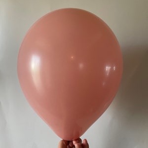 Rosewood, Dusty Pink  5&quot;, 9&quot;, 11&quot;, 18&quot; and 24 Inch Balloons, Rosewood Latex, Dusty Pink 24&quot; latex balloon, Round Balloons Balloon, Wedding