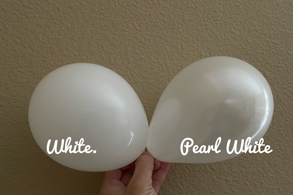 White Pearlised Balloons White Pearlised Balloons